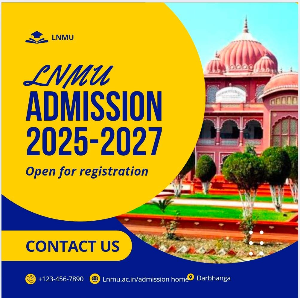 LNMU PG Admission 2025-27: Apply Online for MA, MSc, MCom | Prospectus PDF, Eligibility, Fees, Last Date & Direct Link