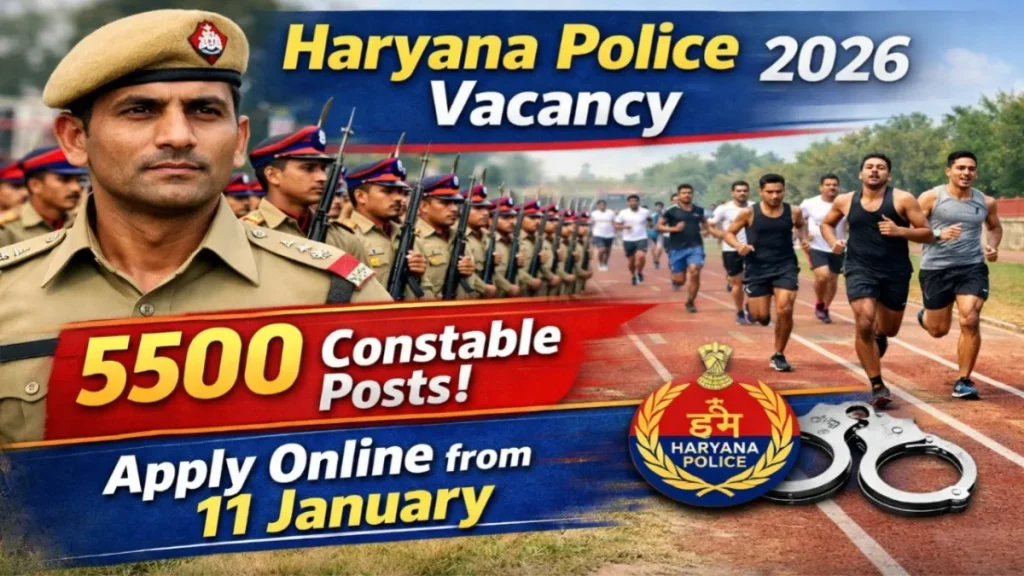 Haryana Police Constable Recruitment 2026 – 5500 Vacancies