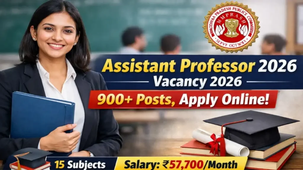 Assistant Professor Recruitment 2026 – 900+ Govt Teaching Jobs