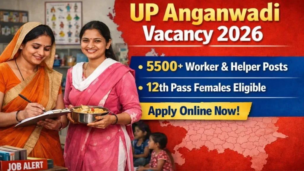 UP Anganwadi Vacancy 2026: 5500+ Worker & Helper Posts, Apply Online