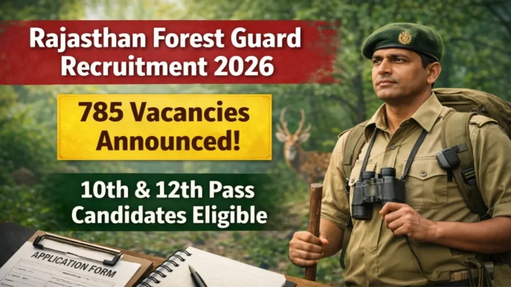 Rajasthan Forest Guard Recruitment 2026: 785 Vacancies Announced
