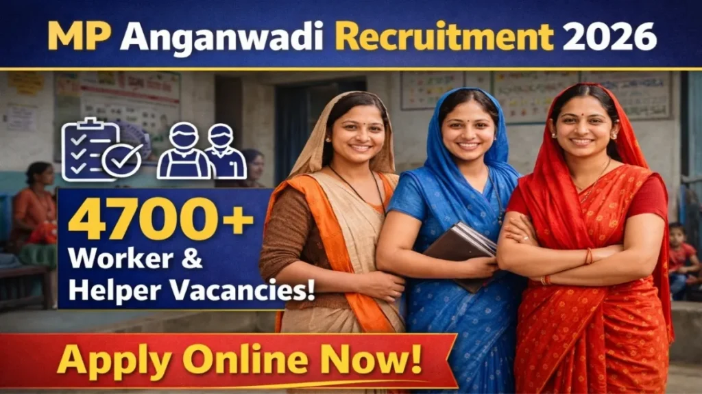 MP Anganwadi Recruitment 2026 – 4700+ Posts Apply Online