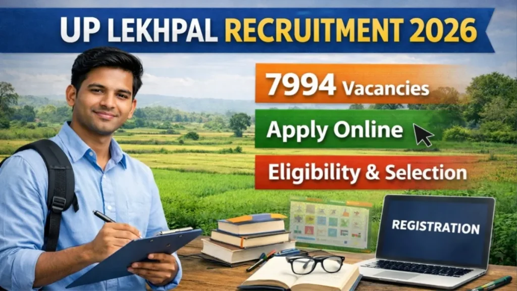 UP Lekhpal Recruitment 2026 Notification: 7994 Revenue Posts Apply Online
