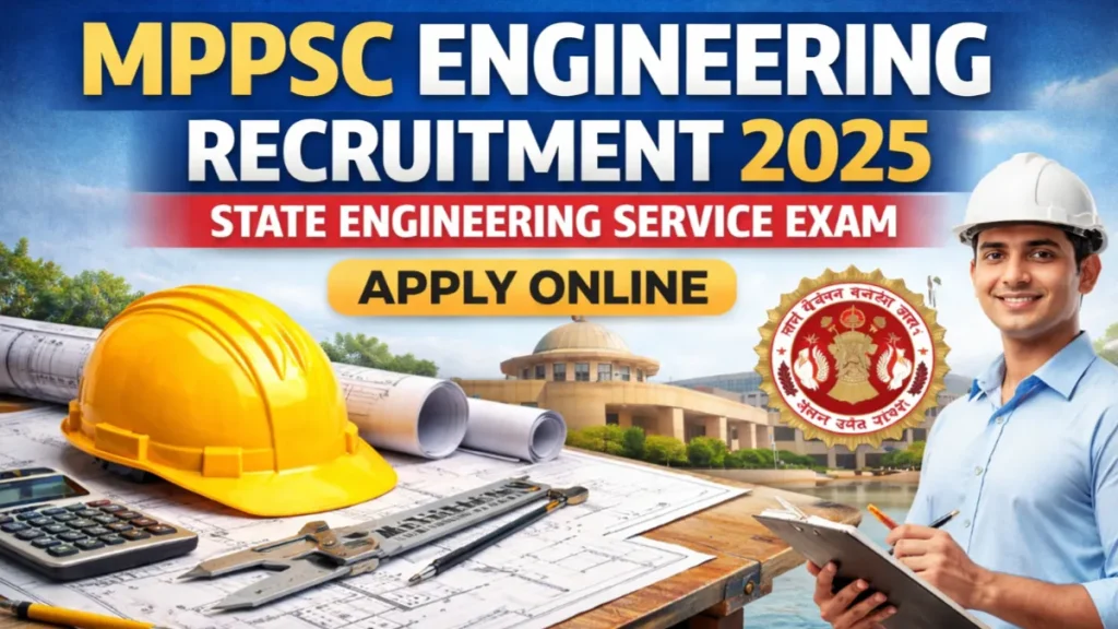 MPPSC Engineering Recruitment 2025: State Engineering Service Exam Notification